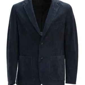 Tagliatore CARLTON CHE22-01BLU Giacca in Suede
