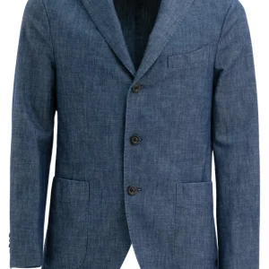 Abito in denim di colore blu