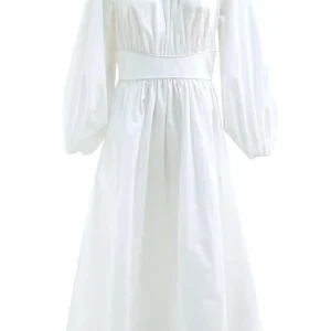 Abito Midi in Popeline