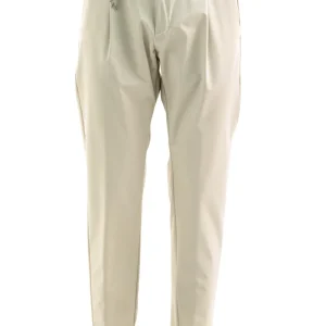 Pantaloni in tessuto tecnico di colore beige