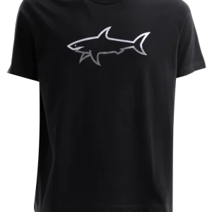 T-shirt in cotone di colore nero