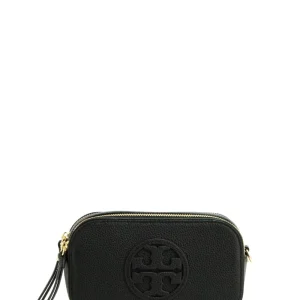 Borsa Mini Miller in pelle martellata di colore nero