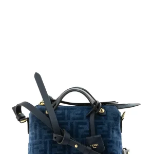 Borsa By The Way Soft Mini in Tessuto Denim Floccato