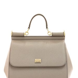 Borsa Sicilyin pelle Dauphine color beige