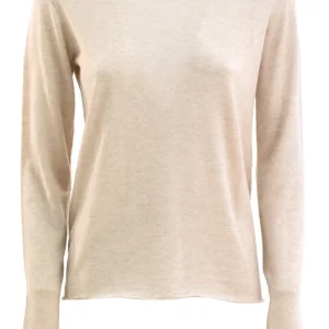 Pullover in cashmere di colore beige