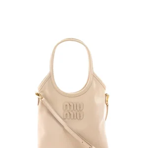 Borsa Ivy in pelle color rosa cipria