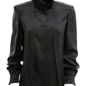 Camicia in Raso di Seta con Fiocco