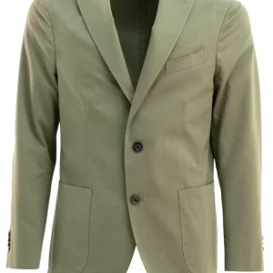 Abito in cotone color verde oliva