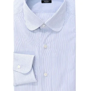 Camicia a Righe Cotone Bianco