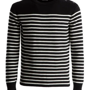 SAINT LAURENT 588063 YAFQ2 Maglione uomo a righe