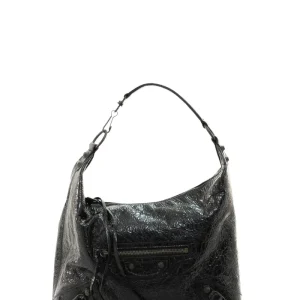 Borsa Le City Hobo in pelle Arena di colore nero