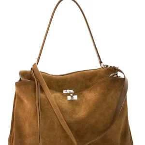 Borsa Rodeo in suede color marrone