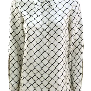 Camicia in Twill di Seta Stampato