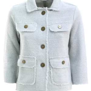 Giacca in Maglia di Misto Cotone