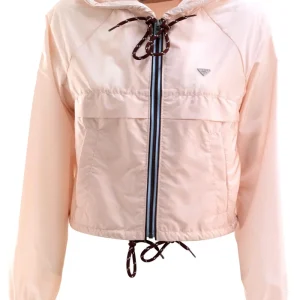 Giubbotto in Re-Nylon di colore rosa