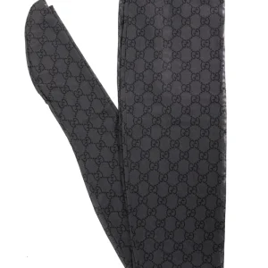 Collant in nylon stretch stampato color grigio