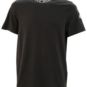 T-shirt in Cotone con Finitura Logata