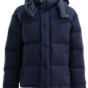 Piumino in tessuto GG color blu scuro