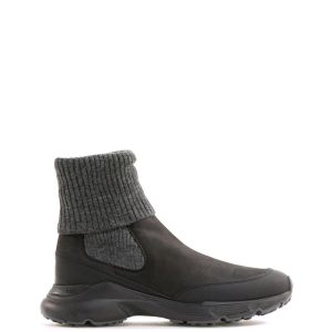 Stivaletti Chelsea in nabuk di colore nero