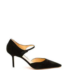 Décolleté in Camoscio Nero