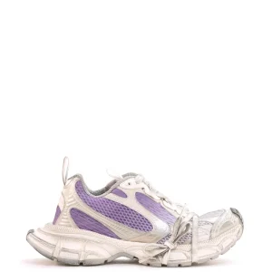 Sneakers 3XL in rete e gomma color grigio/lilla