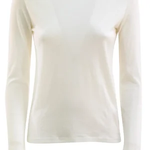 T-shirt in cotone e cashmere di colore bianco