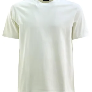T-shirt in jersey di cotone di colore bianco